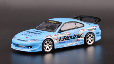 Машинка Premium Tarmac Works VERTEX Nissan Silvia S15 GReddy - Mijo Special 1:64 T64G-023-GDY Blue - Retromagaz, image 1