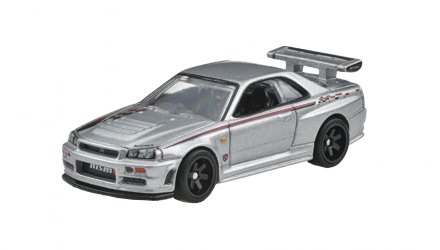 Машинка Premium Hot Wheels 2шт Nissan Skyline GT-R (BNR32) / (BNR34) NISMO 2-Packs 1:64 HCY75 Metallic Silver - Retromagaz, image 4