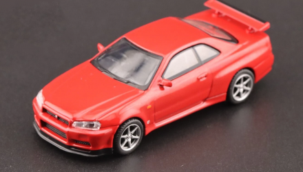 Машинка Premium MINI GT Skyline GT-R (R34) V-Spec 1:64 MGT00796-CH Red - Retromagaz, image 2