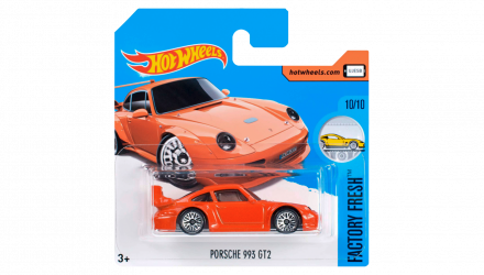 Машинка Базова Hot Wheels Porsche 993 GT2 Factory Fresh 1:64 DTX58 Orange - Retromagaz, image 1