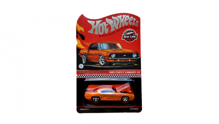 Машинка Premium Hot Wheels '69 Chevrolet Camaro SS Red Line Club RLC 1:64 HGK83 Orange - Retromagaz, image 1