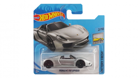 Машинка Базова Hot Wheels Porsche 918 Spyder Factory Fresh 1:64 FPT66 Metallic Silver - Retromagaz, image 1