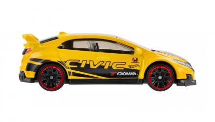 Тематична Машинка Hot Wheels '16 Honda Civic Type R Honda 1:64 HDH18 Yellow - Retromagaz, image 4