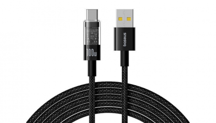 Кабель Baseus Gem Fast-Charging Data Cable Type-C 100W 2m Black (P10373002111-01) USB 3.0 - USB Type-C 2m - Retromagaz, image 1