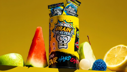 Цукерки Brain Blasterz Суперкислі Yellow Sour Candy 48g - Retromagaz, image 2