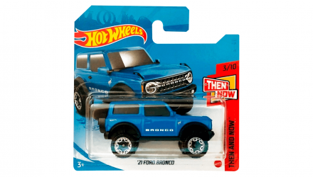 Машинка Базовая Hot Wheels '21 Ford Bronco Then and Now 1:64 GRX28 Blue - Retromagaz, image 1