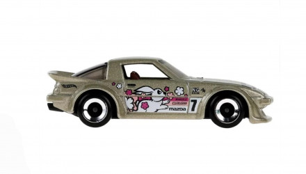 Машинка Базова Hot Wheels Mazda RX-7 HW J-Imports 1:64 JJL35 Metallic Silver - Retromagaz, image 3