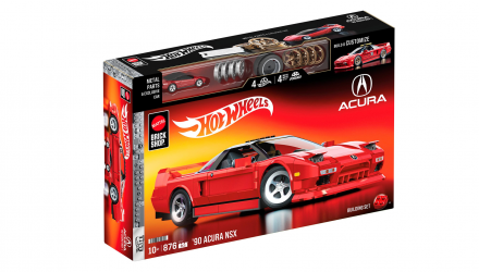Конструктор Hot Wheels Brick Shop Acura NSX 876 деталей JFT17 Red - Retromagaz, image 1