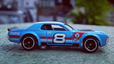 Машинка Базовая Hot Wheels '68 Mercury Cougar Muscle Mania 1:64 HCV59 Blue - Retromagaz, image 2