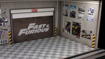 Диорама G-Fans Fast & Furious Garage 1:64 710016 Black - Retromagaz, image 2