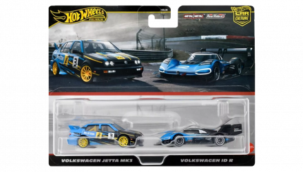 Машинка Premium Hot Wheels Volkswagen Jetta MK3 / ID R 2-Packs 1:64 HRR83 Blue 2шт - Retromagaz, image 5