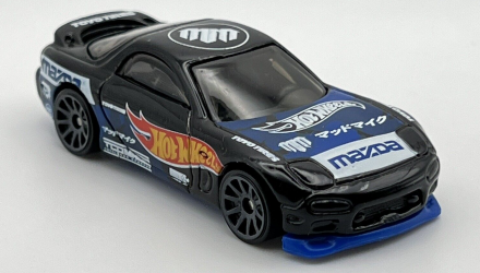 Машинка Базова Hot Wheels '95 Mazda RX-7 Mad Mike Speed Graphics 1:64 FYD04 Black - Retromagaz, image 5