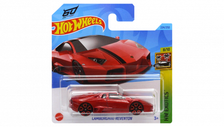 Машинка Базова Hot Wheels Lamborghini Reventon 60 Anniversario Exotics 1:64 HKH94 Red - Retromagaz, image 1