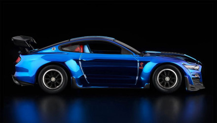 Машинка Premium Hot Wheels 2022 Ford Mustang Shelby GT500 Code Red Red Line Club RLC 1:64 JJY59 Blue - Retromagaz, image 3