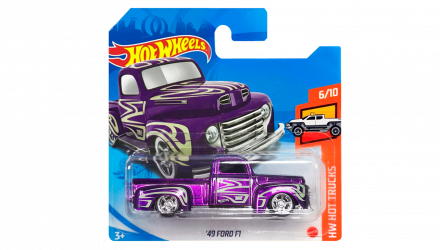 Машинка Базова Hot Wheels '49 Ford F1 Super Treasure Hunt STH Hot Trucks 1:64 GTD03 Purple - Retromagaz, image 1