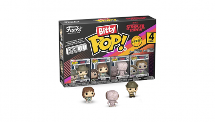 Пак Фигурок FUNKO POP! Bitty Pop! Stranger Things Хоппер Upside Down Barb 23mm 83664 - Retromagaz, image 1
