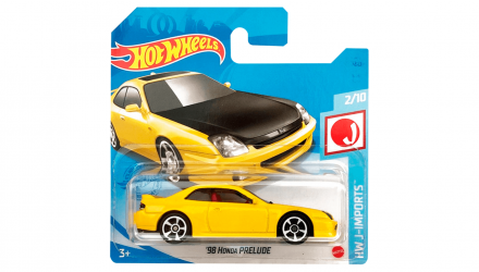 Машинка Базовая Hot Wheels '98 Honda Prelude J-Imports 1:64 GTB05 Yellow - Retromagaz, image 1