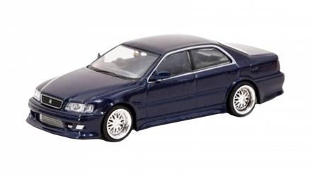 Машинка Premium Tarmac Works VERTEX Toyota Chaser JZX100 GLOBAL64 1:64 TG4G-007-BL Blue - Retromagaz, image 1