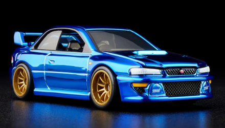 Машинка Premium Hot Wheels 1998 Subaru Impreza 22B STi-Version Red Line Club RLC 1:64 JCP09 Blue - Retromagaz, image 2