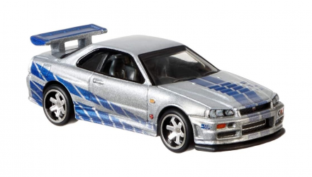 Машинка Premium Hot Wheels Nissan Skyline GT-R (BNR34) Fast & Furious 1:64 GBW78 Silver - Retromagaz, image 4