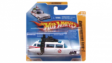 Машинка Базовая Hot Wheels Cadillac Ghostbusters Ecto-1 New Models 1:64 R0942 White - Retromagaz, image 1