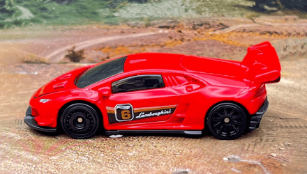 Машинка Базовая Hot Wheels Lamborghini Huracán LP 620-2 Super Trofeo Exotics 1:64 HTC25 Red - Retromagaz, image 3