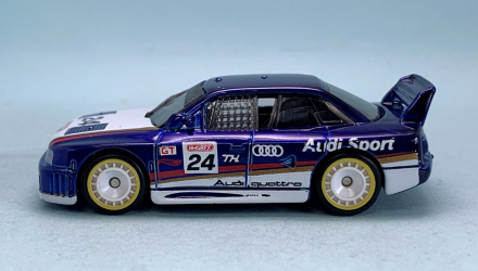 Машинка Базова Hot Wheels Audi '90 Quattro Super Treasure Hunt STH Turbo 1:64 HTF36 Blue - Retromagaz, image 3