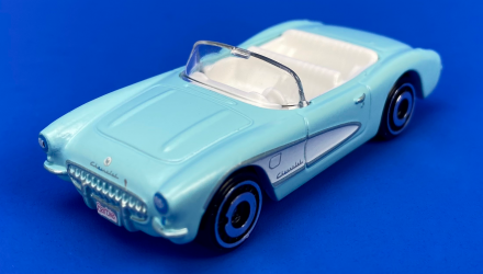 Машинка Базовая Hot Wheels 1956 Corvette Barbie The Movie Screen Time 1:64 HKK87 Light Blue - Retromagaz, image 1