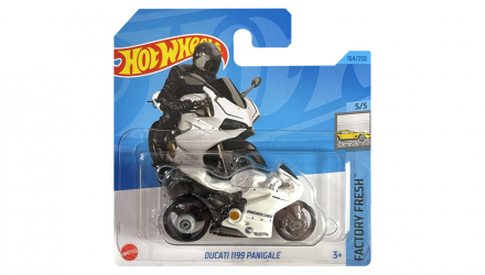 Машинка Базова Hot Wheels Ducati 1199 Panigale Treasure Hunts Factory Fresh 1:64 HKL05 White - Retromagaz, image 1