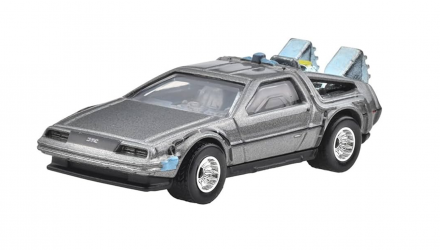 Машинка Premium Hot Wheels Back to the Future Time Machine Pop Culture 1:64 JBL65 Silver - Retromagaz, image 1