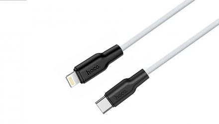Кабель Hoco X21 Plus 3A 20W USB Type-C - Lightning White 1m - Retromagaz, image 3