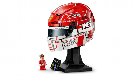 Конструктор Lego Шолом Шарля Леклера з команди Scuderia Ferrari HP Editions Sports 43014 Новий - Retromagaz, image 4