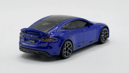 Машинка Базовая Hot Wheels Tesla Model S Plaid Quarter Mile Heroes 1:64 HRY91 Blue - Retromagaz, image 2