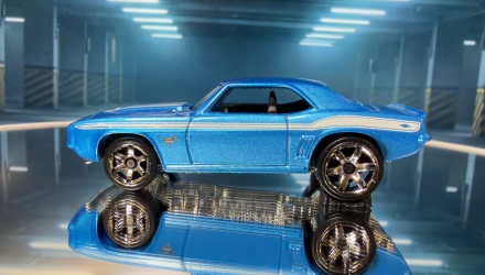 Тематическая Машинка Hot Wheels 1969 Camaro Fast & Furious 1:64 JKX13 Blue - Retromagaz, image 3