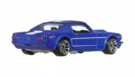 Тематическая Машинка Hot Wheels '65 Ford Mustang 2+2 Fastback ZAMAC Chase Mustang 60th 1:64 JBY54 Blue - Retromagaz, image 3