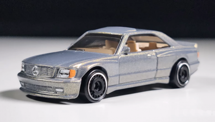 Машинка Базовая Hot Wheels '89 Mercedes-Benz 560 SEC AMG Wild Widebody 1:64 JBB11 Grey - Retromagaz, image 1
