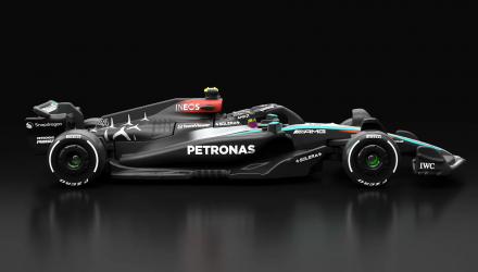 Машинка Premium Hot Wheels Mercedes-AMG PETRONAS Formula One Team (#44) Formula One 1:64 JBM16 Black - Retromagaz, image 3