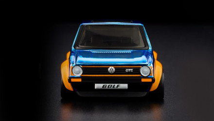 Машинка Premium Hot Wheels 1976 Volkswagen Golf MK1 GTI Red Line Club RLC 1:64 JJY63 Blue - Retromagaz, image 5