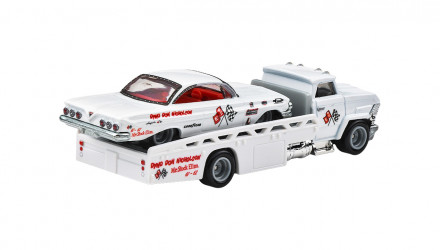 Машинка Premium 2шт Hot Wheels '61 Impala та Horizon Hauler Team Transport 1:64 JHX88 White - Retromagaz, image 2