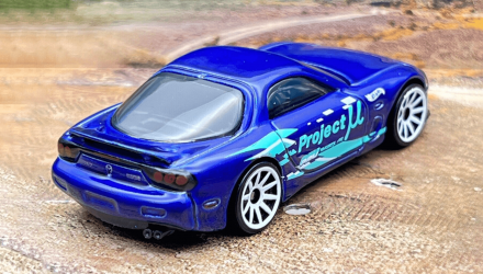 Машинка Базова Hot Wheels '95 Mazda RX-7 J-Imports 1:64 HTD97 Blue - Retromagaz, image 2