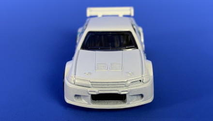 Машинка Базова Hot Wheels Godzilla Nissan Skyline GT-R (R32) J-Imports 1:64 HKJ13 White - Retromagaz, image 5