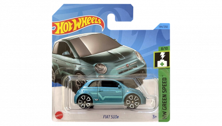 Машинка Базовая Hot Wheels Fiat 500e Green Speed 1:64 HKH59 Turquoise - Retromagaz, image 1