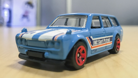 Машинка Базовая Hot Wheels '71 Datsun Bluebird 510 Wagon Surf's Up 1:64 FBD29 Blue - Retromagaz, image 2