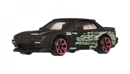 Тематична Машинка Hot Wheels Nissan Silvia (S13) Neon Speeders 1:64 JBY94 Black - Retromagaz, image 1