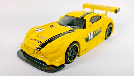 Машинка Базовая Hot Wheels '16 Mercedes-AMG GT3 Race Day 1:64 FYD19 Yellow - Retromagaz, image 2