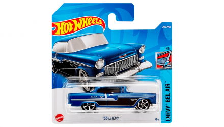 Машинка Базовая Hot Wheels '55 Chevy Chevy Bel Air 1:64 HCV05 Blue - Retromagaz, image 1