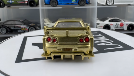 Машинка Premium Hot Wheels LB-ER34 Super Silhouette Nissan Skyline Chase Aerostyles 1:64 JKF36 Gold - Retromagaz, image 5