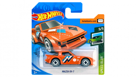 Машинка Базовая Hot Wheels Mazda RX-7 Speed Blur 1:64 GHD32 Orange - Retromagaz, image 1