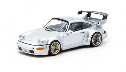 Машинка Premium Tarmac Works Porsche Porsche RWB 964 1:64 T64-037-SL Silver - Retromagaz, image 1