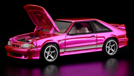 Машинка Premium Hot Wheels 1993 Ford Mustang Cobra R Red Line Club RLC 1:64 HWF29 Pink - Retromagaz, image 6